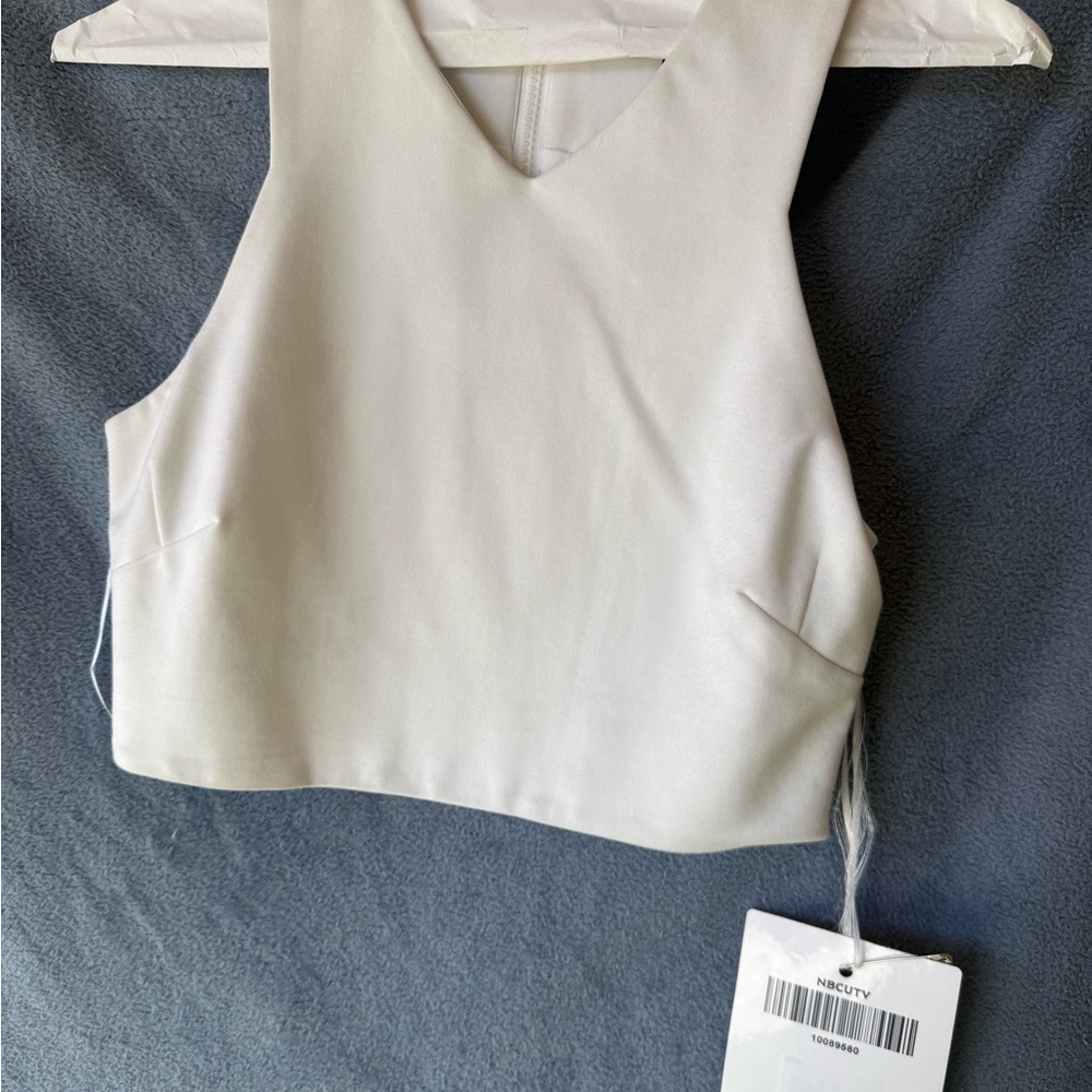 Kendall & Kylie White Crop Top